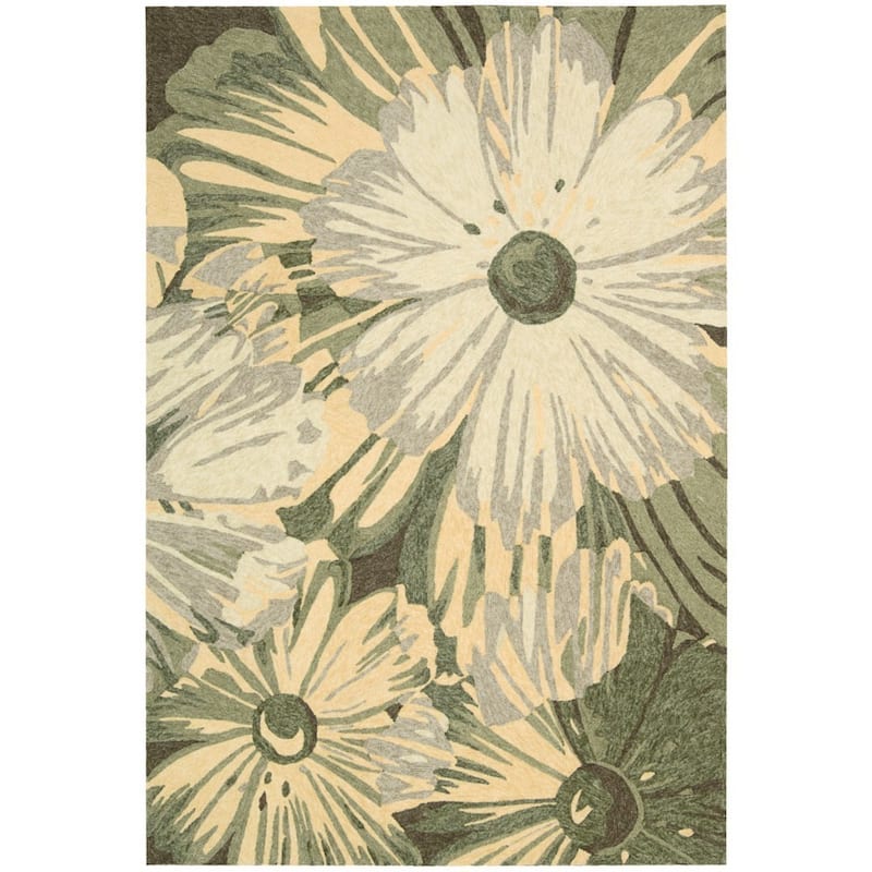 Nourison South Beach Area Rug - Green - 5' x 7'6" - Rectangle