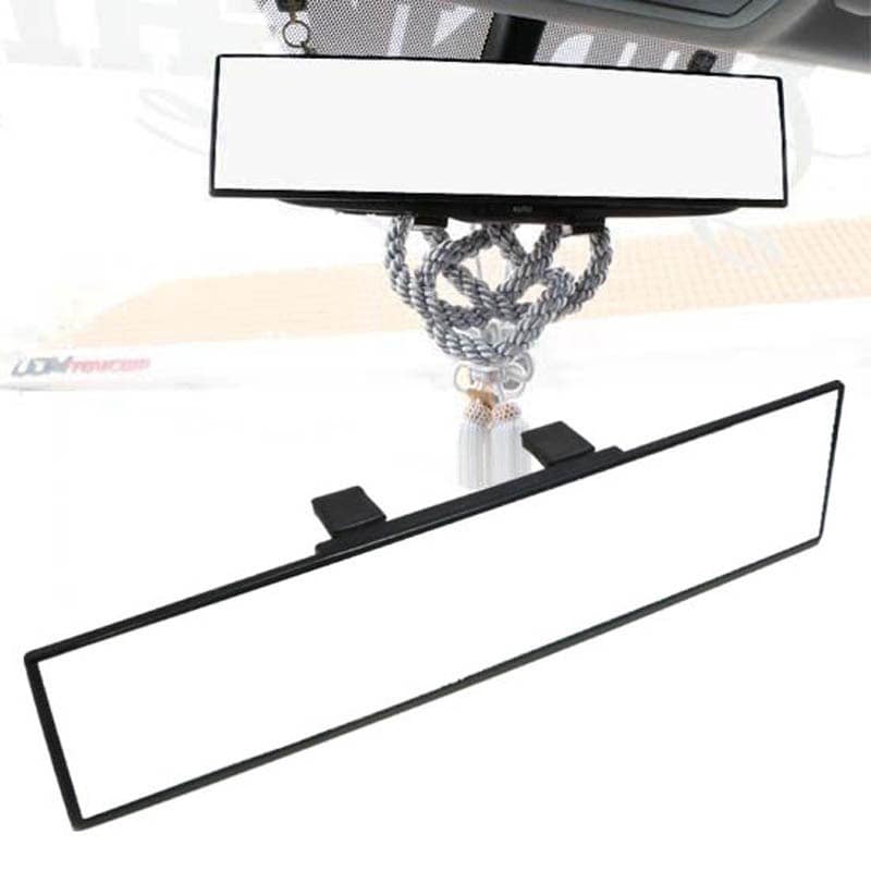 Wide Flat Auto Interior Clip On Rear View Mirror