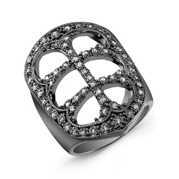 Shop Victoria Kay Black-plated Sterling Silver 1/3ct TDW Diamond ...