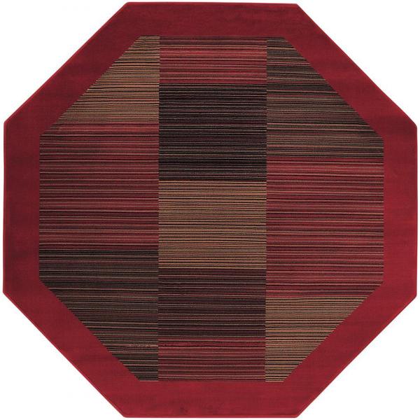Shop Everest Hamptons Red Octagon Area Rug 7'10 x 7'10 Free