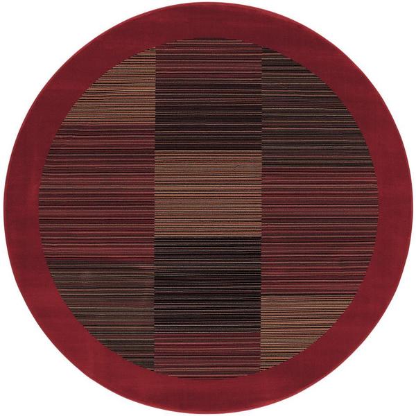 Everest Hamptons Red Round Area Rug - 7'10" round