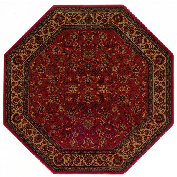 Shop Delta Vera Crimson Octagon Area Rug 5'3 x 5'3 On Sale Free