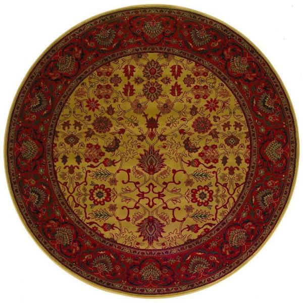Everest Tabriz Harvest Gold Round Area Rug - 5'3" round