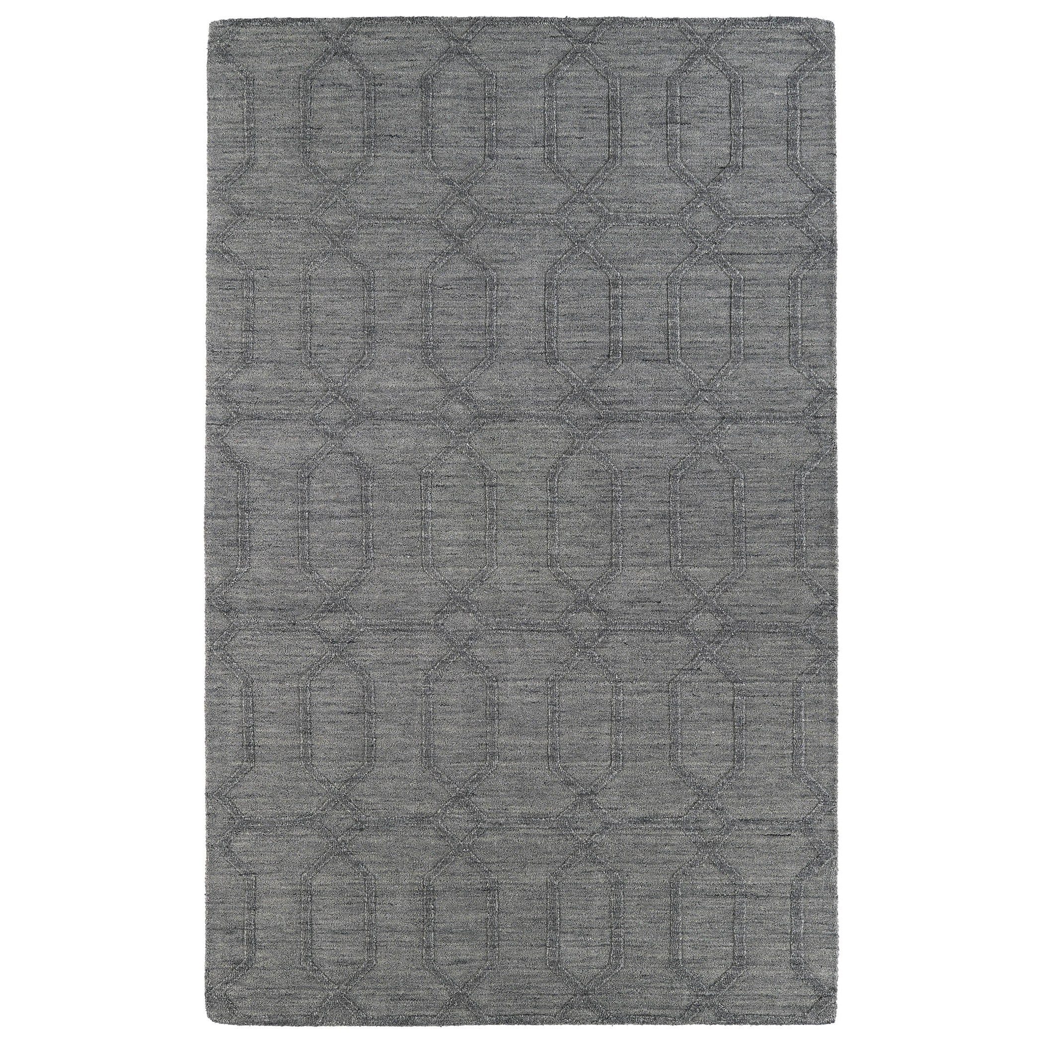 Trends Grey Pop Wool Rug (5 X 8)