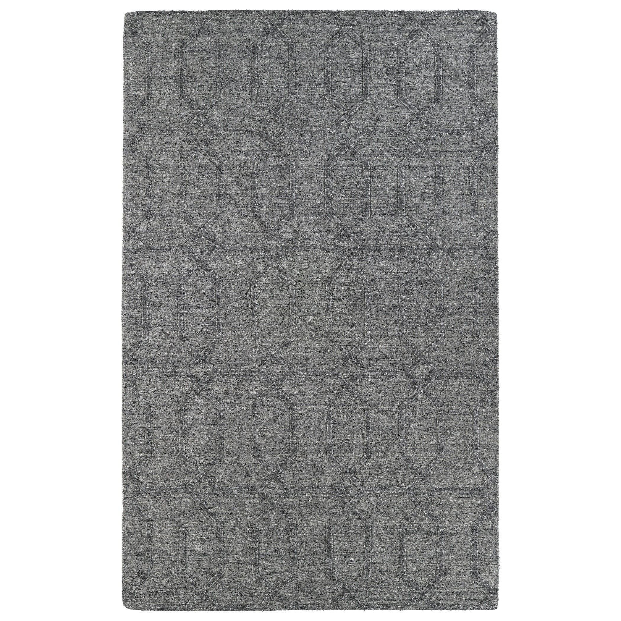 Trends Grey Pop Wool Rug (36 X 56)