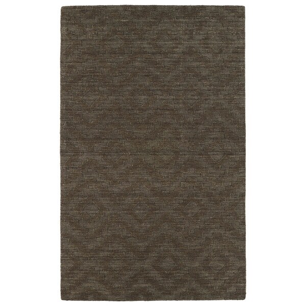 Trends Chocolate Brown Phoenix Wool Rug - 8' x 11'
