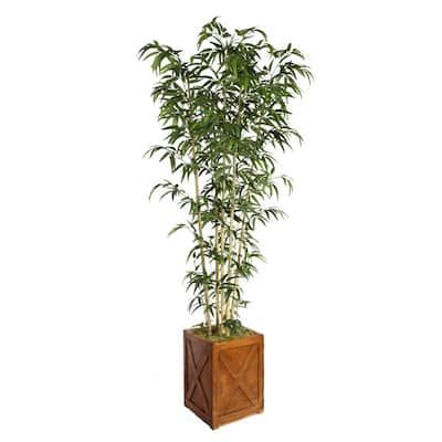 Vintage Home 81-inch Tall Natural Bamboo Tree in 13-inch Planter - 81"