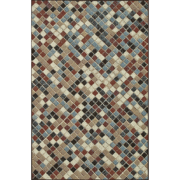 Indoor Outdoor Hudson Multi Rug ( 7'10 x 10'9) Alexander Home 7x9   10x14 Rugs