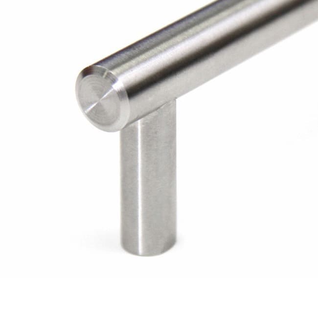 Solid Stainless Steel Cabinet Bar Pull Handles (Case of 4) - Silver