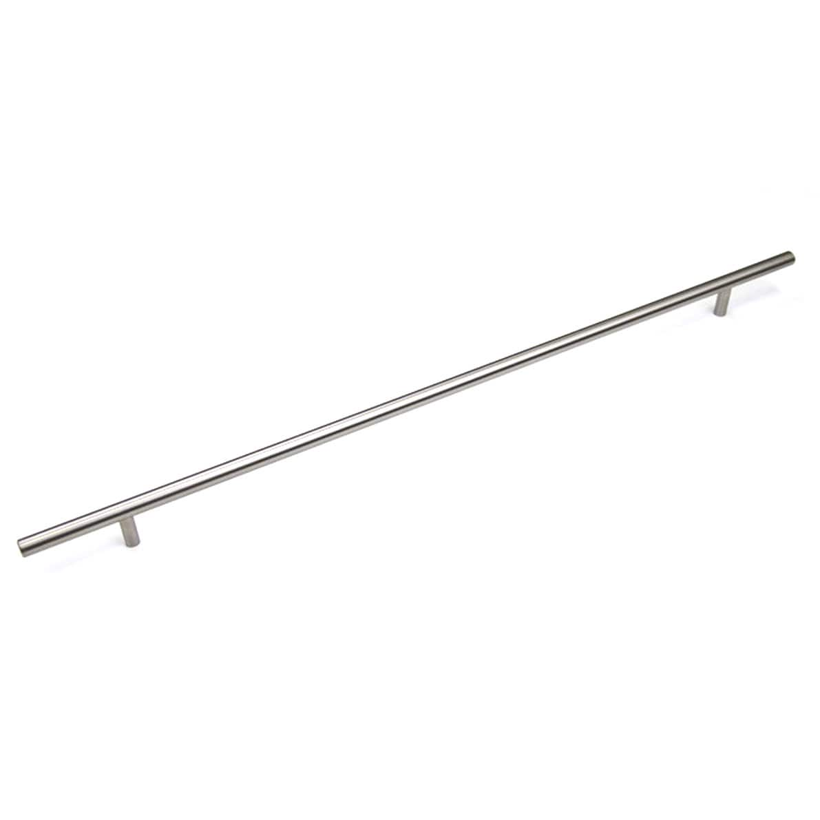 Stainless Steel Cabinet Bar Pull Handles 22 Inches (set Of 4) (100 percent stainless steelFinish Brushed nickelOverall length 22 inches Hole to hole spacing 17.75 inches Projection 1.375 inchesDiameter 0.50 inchModel 12SL0022S)