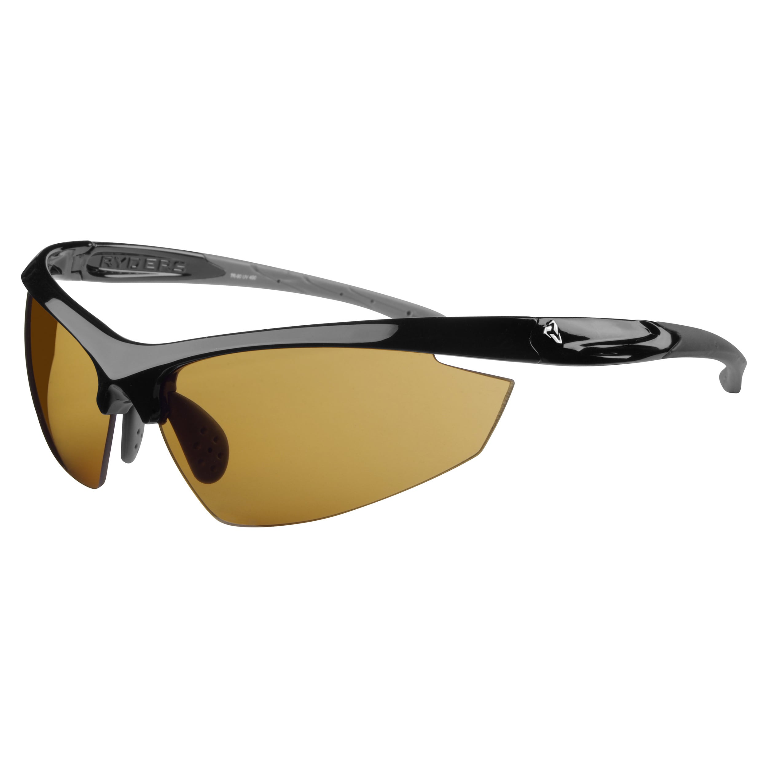 Ryders Unisex Granfondo Black Brown Lens Sunglases