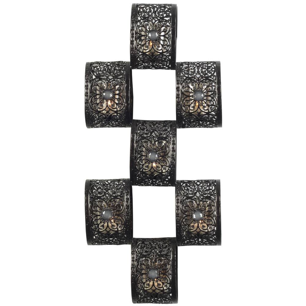Elements 23-inch 7-lite MTL Bronze Scroll Sconce