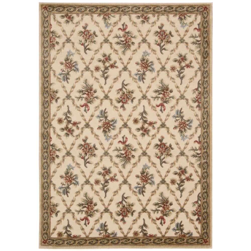 Kathy Ireland Home Villa Retreat Floral Cream Rug (79 X 1010)