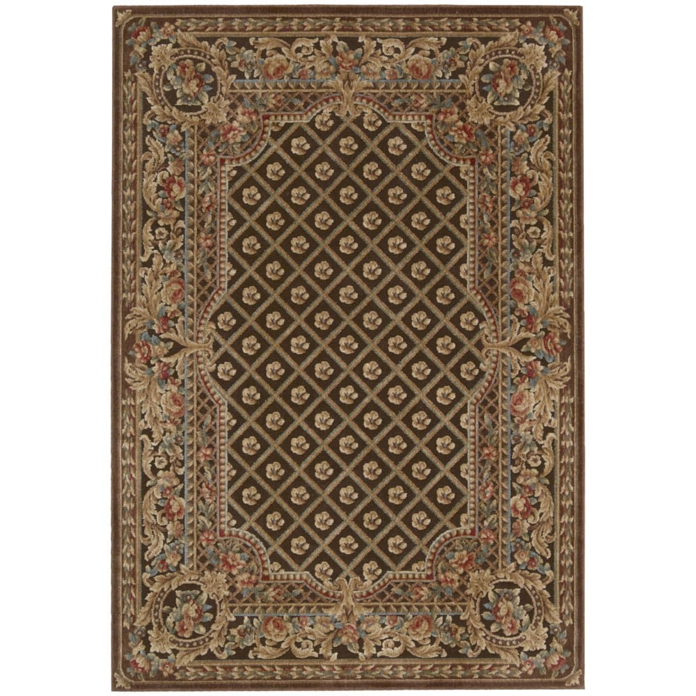 Kathy Ireland Home Villa Retreat Chocolate Area Rug (79 X 1010)