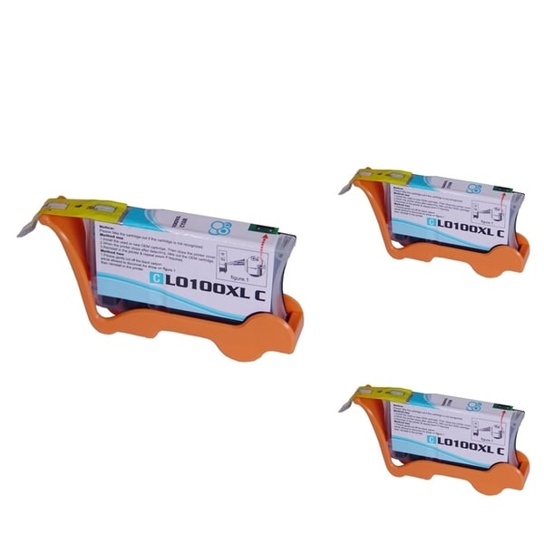 BasAcc Cyan Ink Cartridge Compatible with Lexmark 100XL BasAcc Inkjet Cartridges