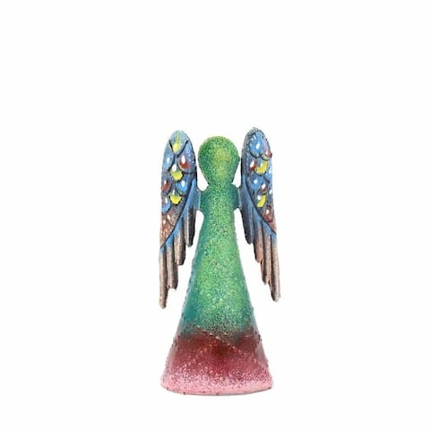 Handmade 4-inch Painted Steel Drum Angel (Haiti)