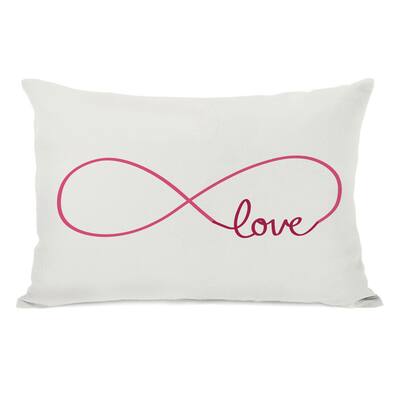 Infinite Love Red Throw Pillow