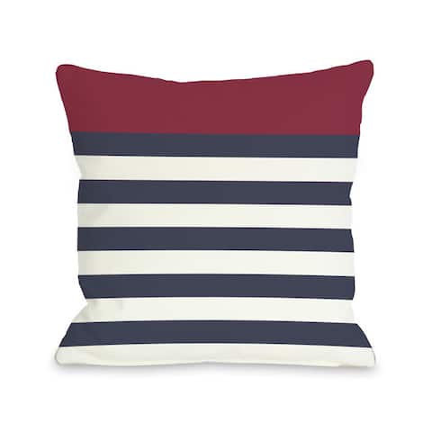 Nautical Red Throw Pillow