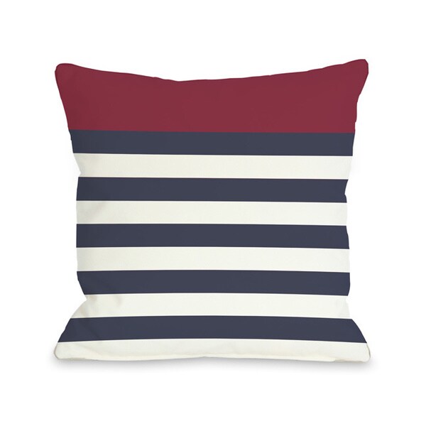 Shop Nautical Red Throw Pillow On Sale Free Shipping 