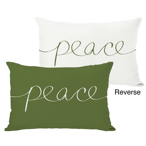 Peace Mix & Match Holiday Throw Pillow
