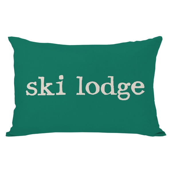 Ski Lodge Plaid Throw Pillow. Opens flyout.