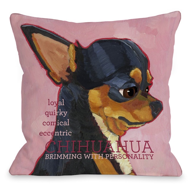 Chihuahua Throw Pillow Overstock 8441496