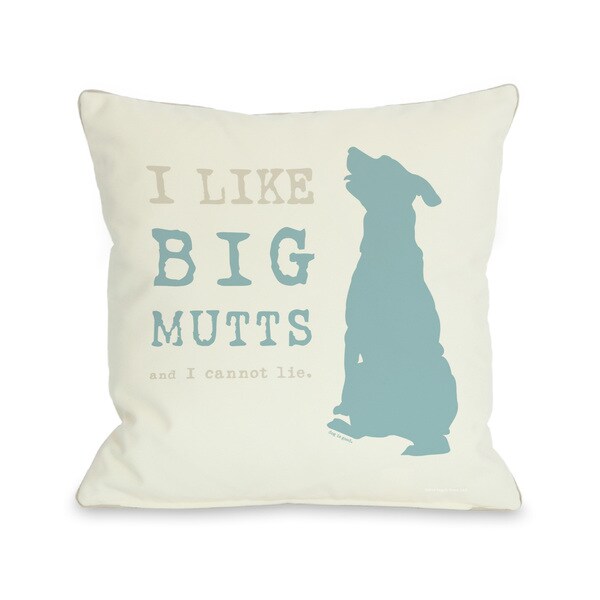 i like big mutts pillow