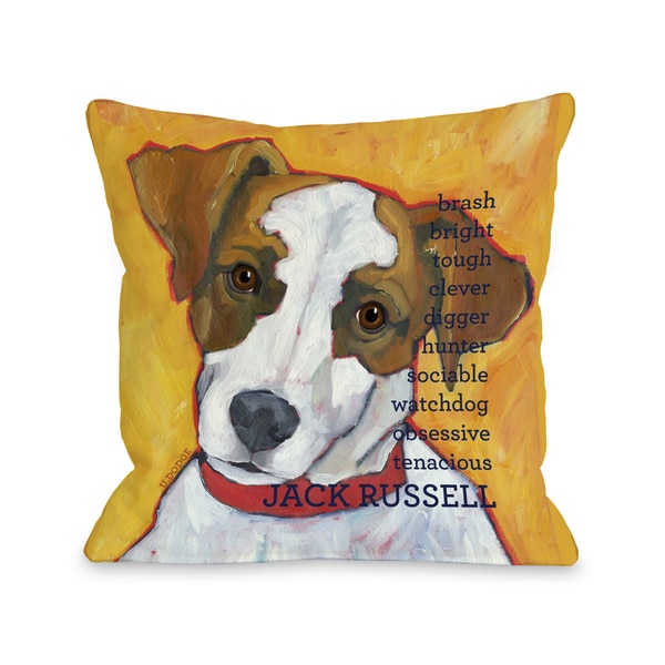 Jack Russell 2 Throw Pillow