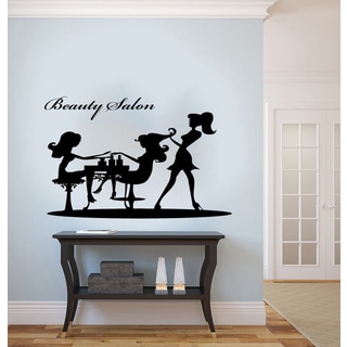 Shop Beauty Salon Graceful Woman Silhouette Vinyl Wall Shop Beauty Salon Graceful Woman Silhouette Vinyl Wall