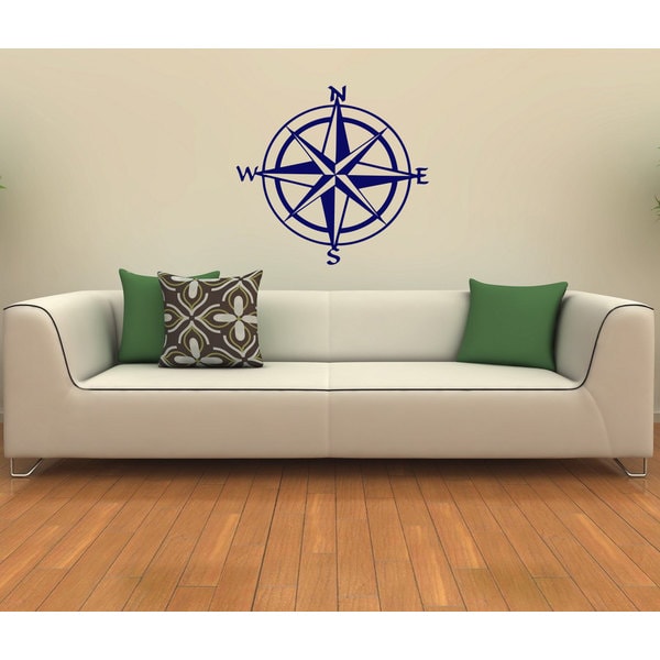 Nautical Compass Vinyl Wall Decal Vinyl Wall Art