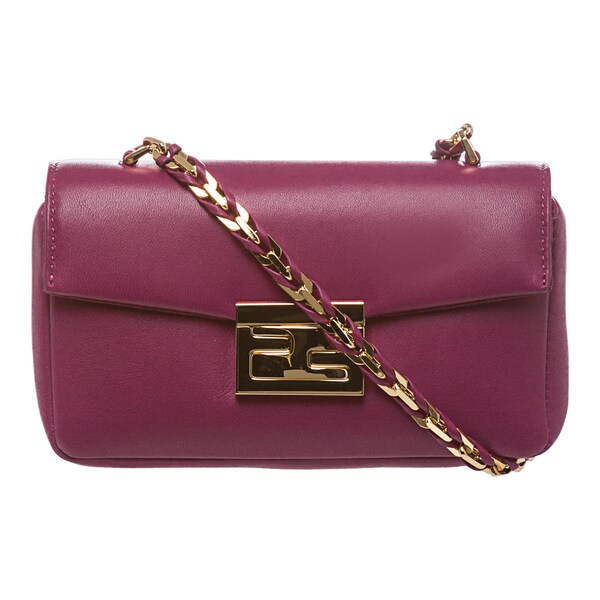 Fendi 'Be' Fuchsia Leather Mini Baguette Bag Fendi Designer Handbags