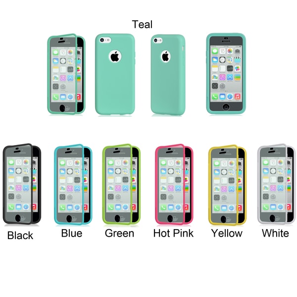 Universal Apple iPhone 5C Wrap Up Soft TPU Case with Built in Screen Protector Universal Cases & Holders