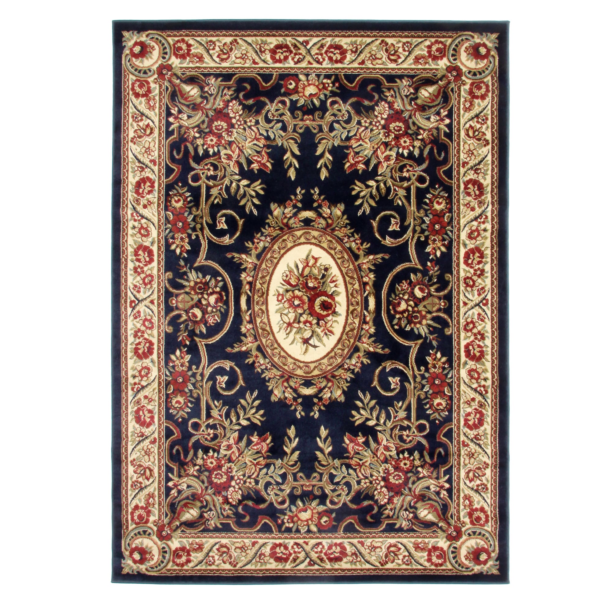 Andrea Navy Area Rug (53 X 77)