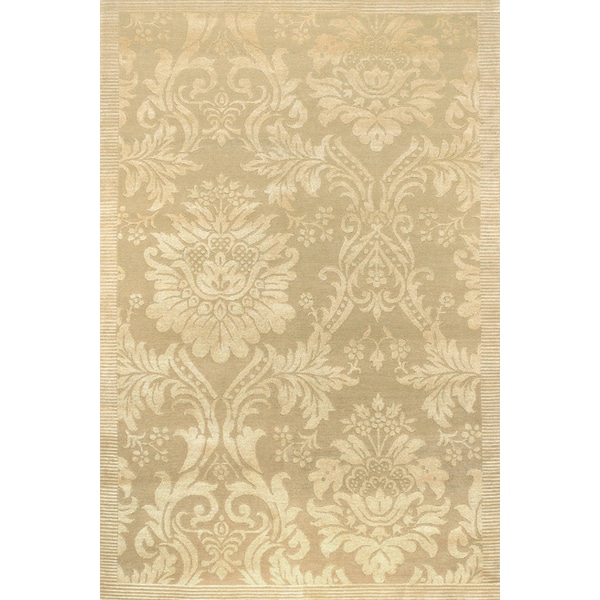 Impressions Antique Damask/Gold-Ivory 8' x 10' Rug - 8' x 10'