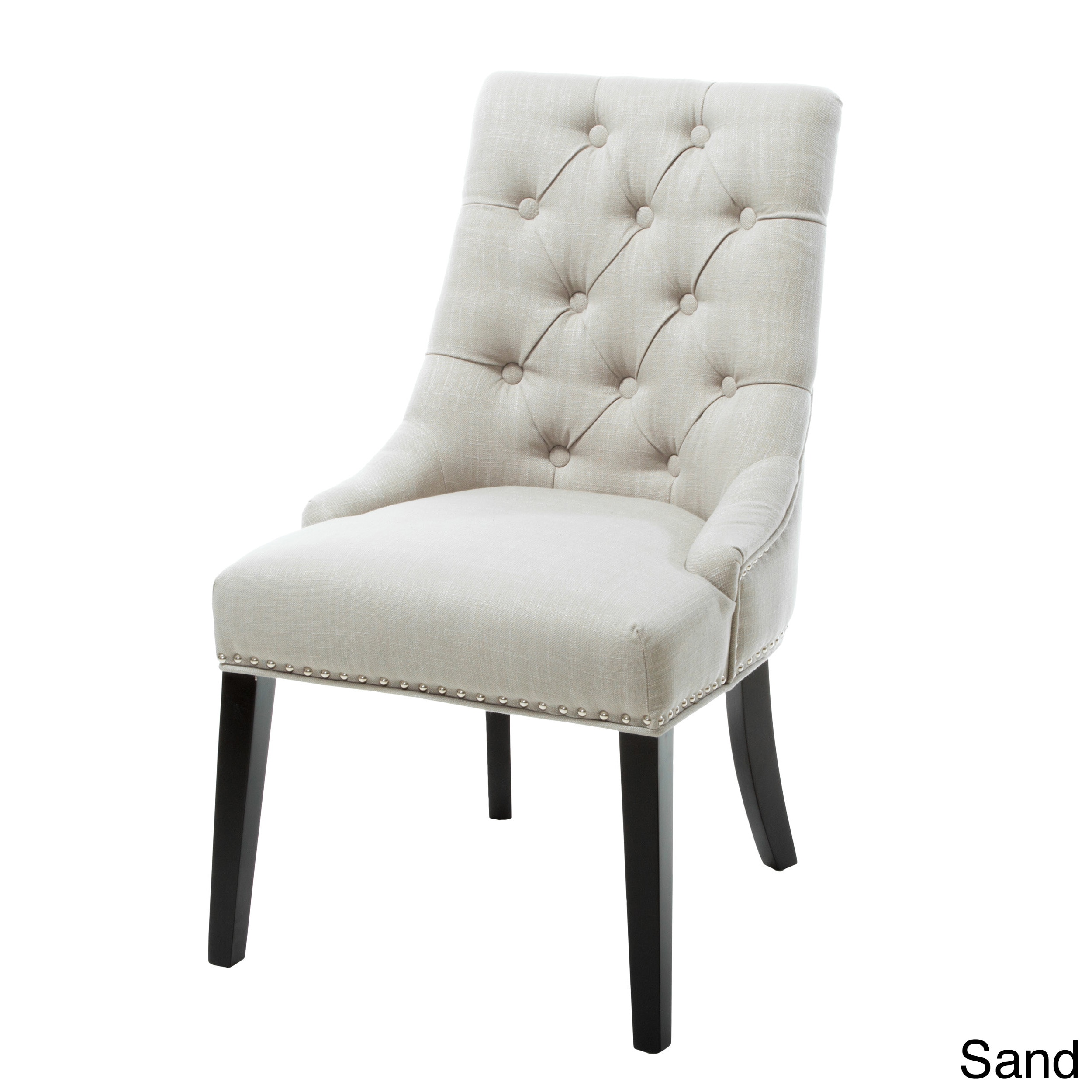 Christopher Knight Home Katrina Tufted Linen Dining Chair