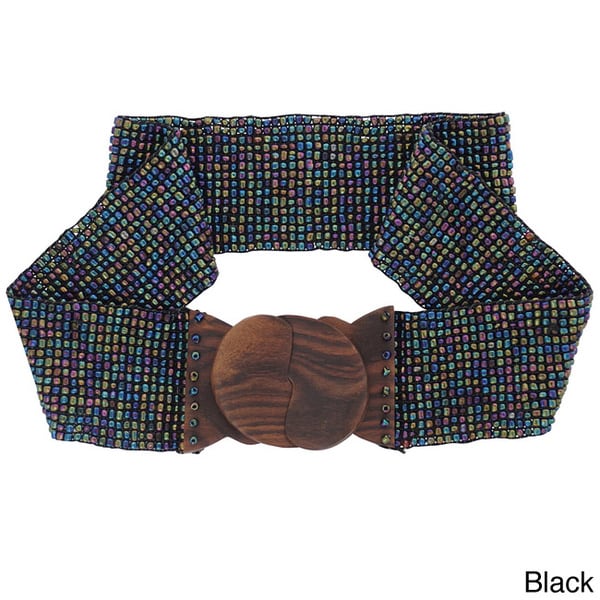 Glass Beaded Stretchy Belt (Indonesia) Belts