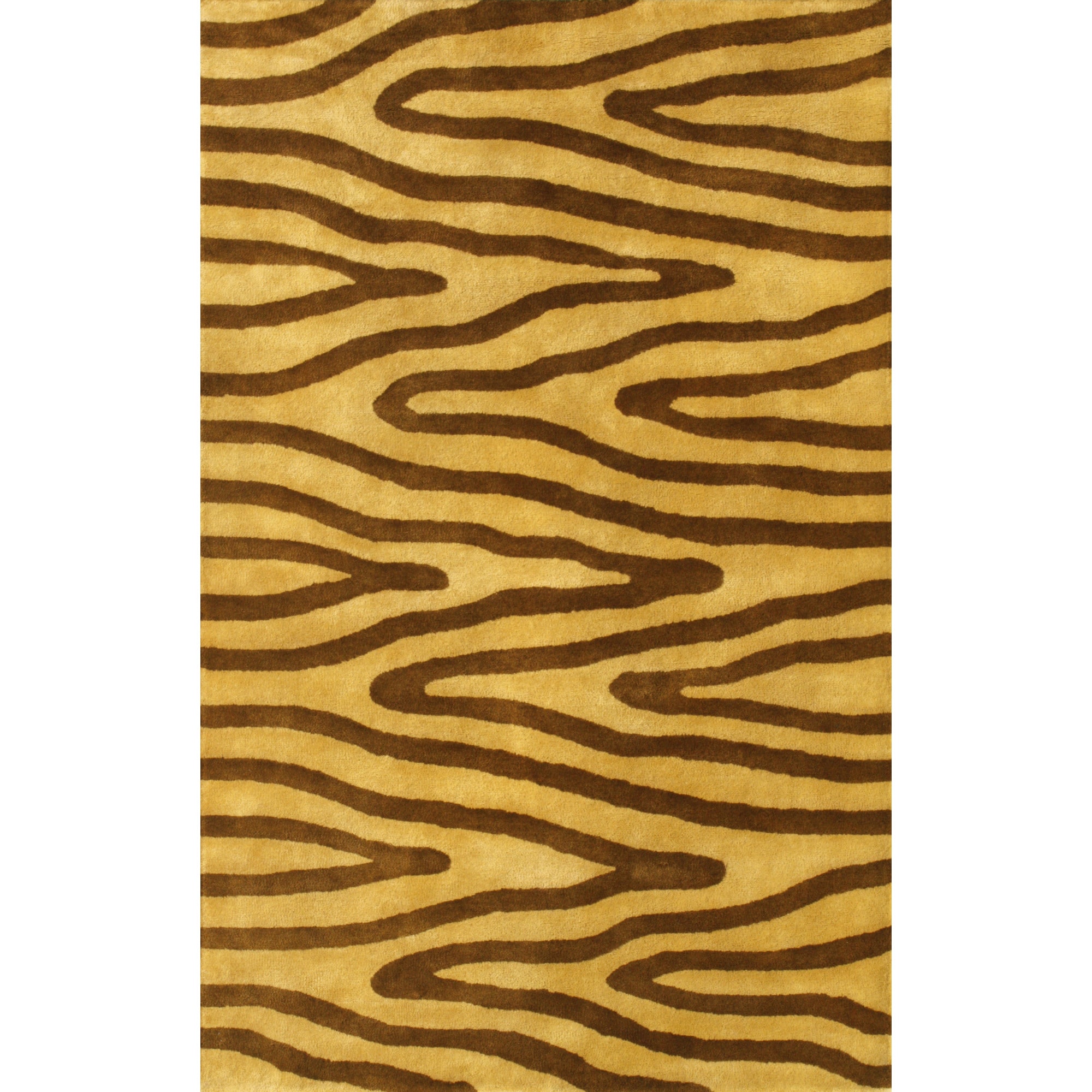 Eleen Gold/ Brown Rug (5 X 8)