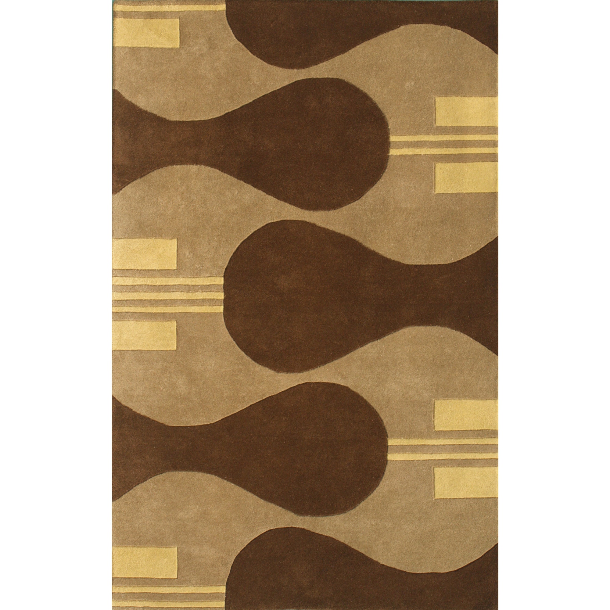 Eleen Camel/ Brown Rug (5 X 8)