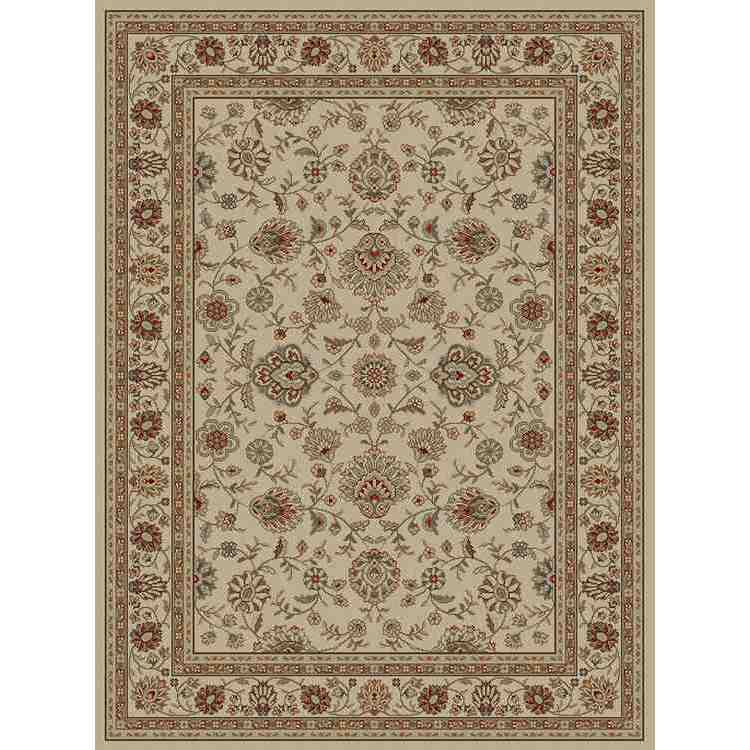 Keshan Ivory Area Rug (53 X 73) (PolypropyleneLatex NoPile Height 0.4 inchesStyle TraditionalPrimary color IvorySecondary colors BeigePattern OrientalTip We recommend the use of a non skid pad to keep the rug in place on smooth surfaces.All rug siz