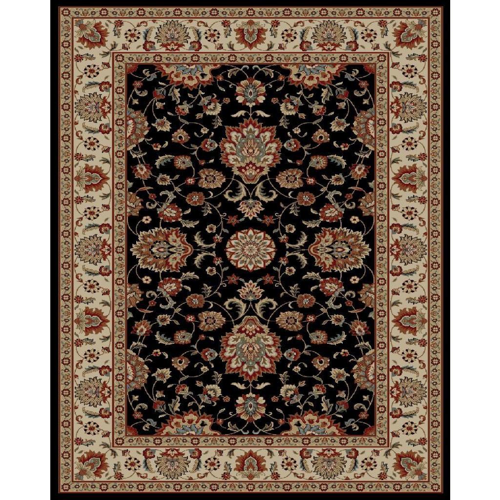 Keshan Black Area Rug (710 X 910)