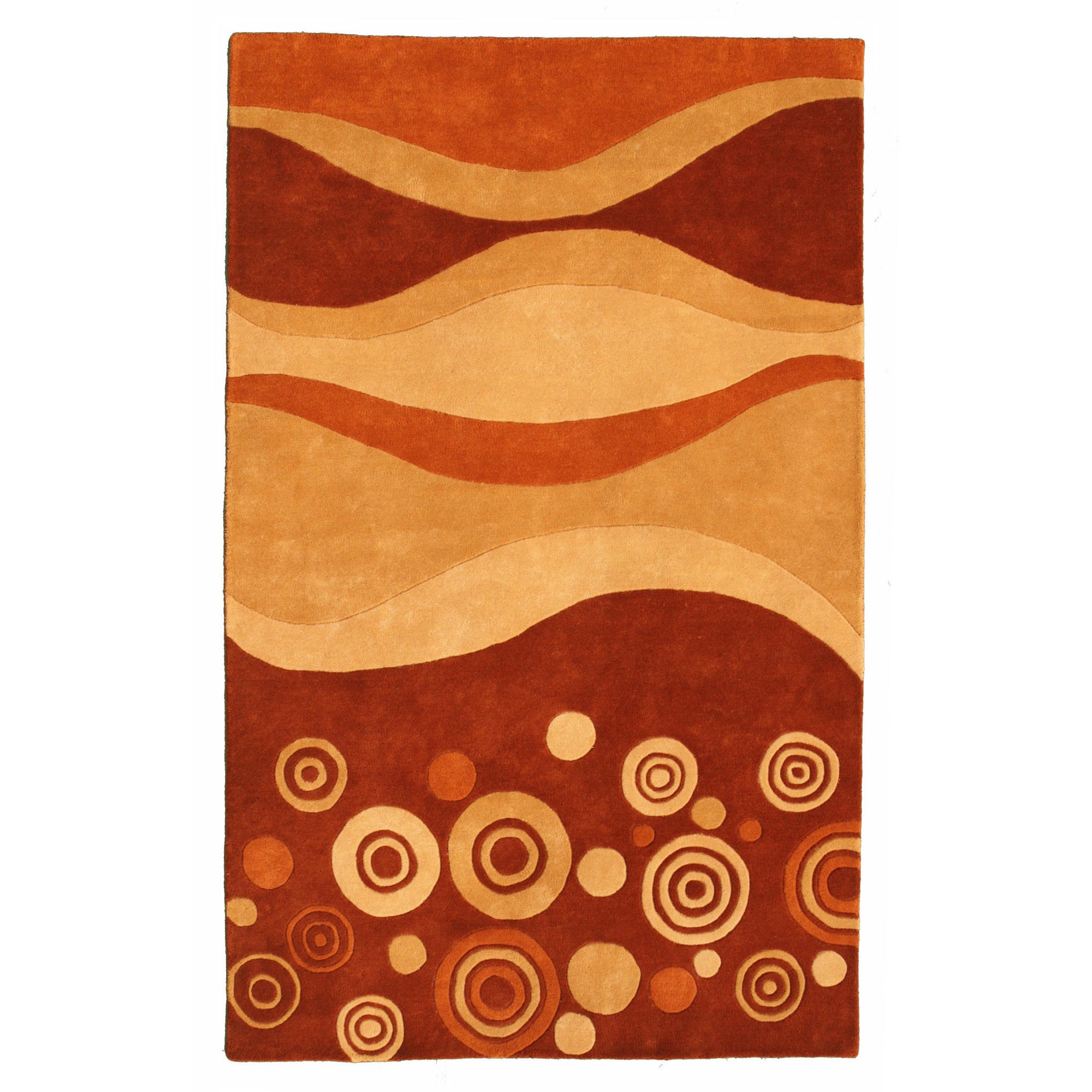 Eleen Multi/ Rust Area Rug (5 X 8)