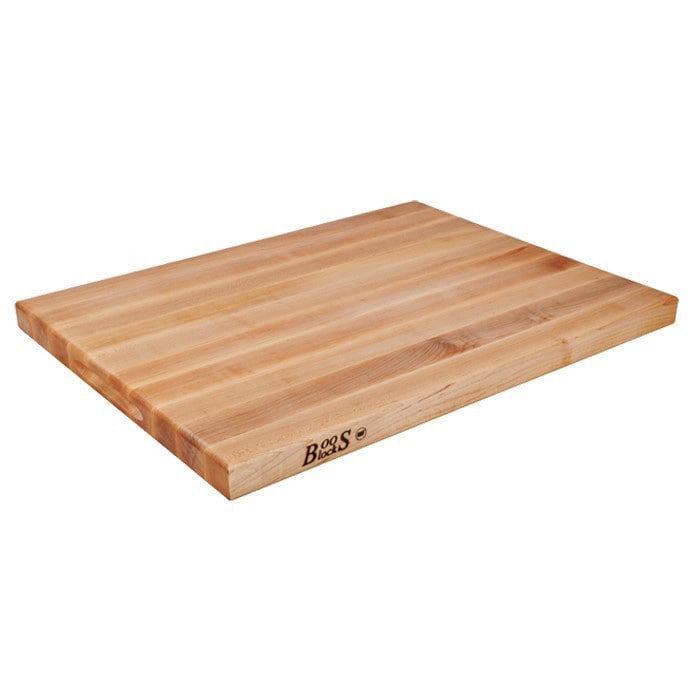 John Boos R02 Reversible Maple 24x18x1.5 Cutting Board And Bonus Wusthof Apron