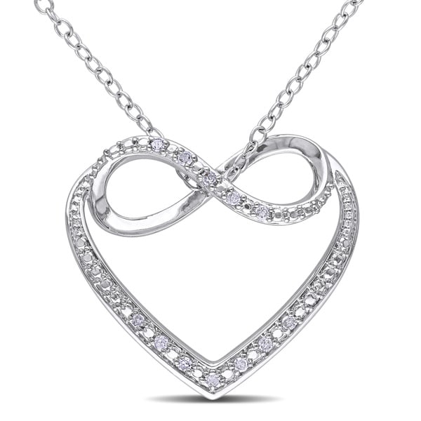 Shop Miadora Sterling Silver Diamond 