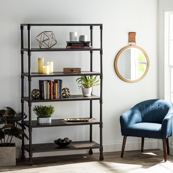 Renate Bookcase Coffee Finish Free Shipping Today Renate Bookcase Coffee Finish