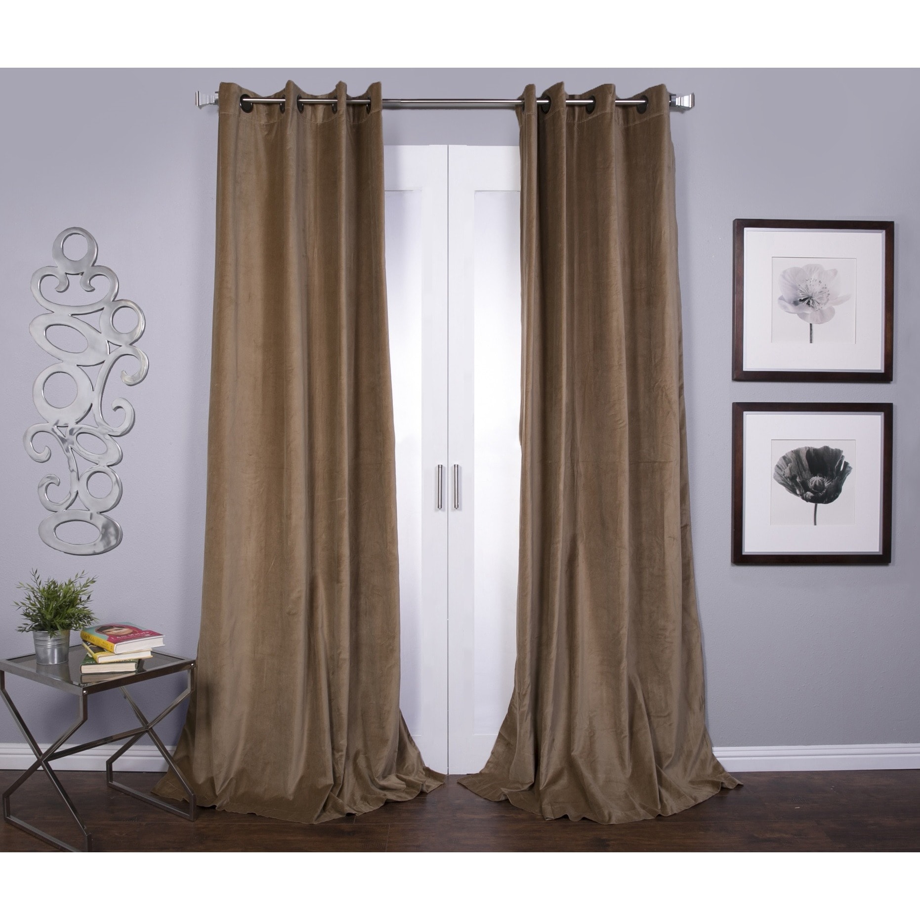 Tao Cotton Velvet 96 inch Curtain Panel