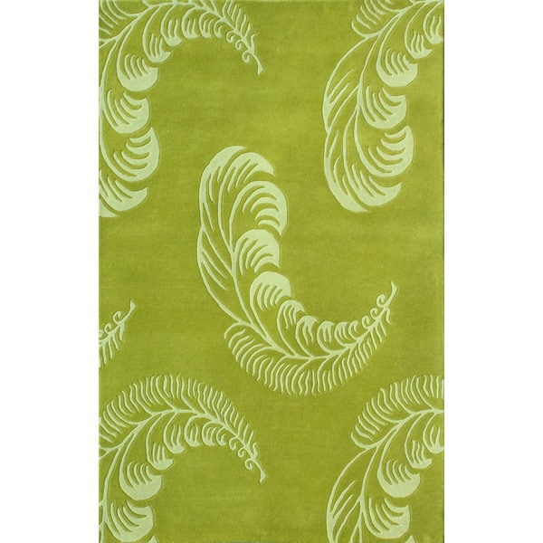 Floral Light Green Rug (5 x 8) 5x8   6x9 Rugs