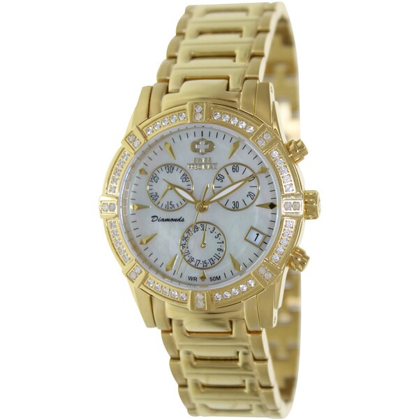 Shop Swiss Precimax Women's Desire Elite Diamond Gold/ Stainless Steel ...