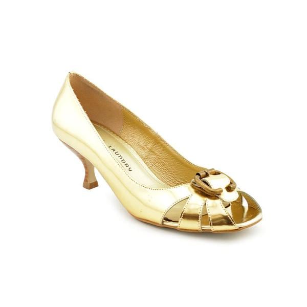 Shop Chinese Laundry Women's 'Duff' Gold Patent Leather Dress Shoes ...