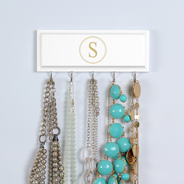 Shop Personalized White Necklace Holder Free Shipping On Orders Over