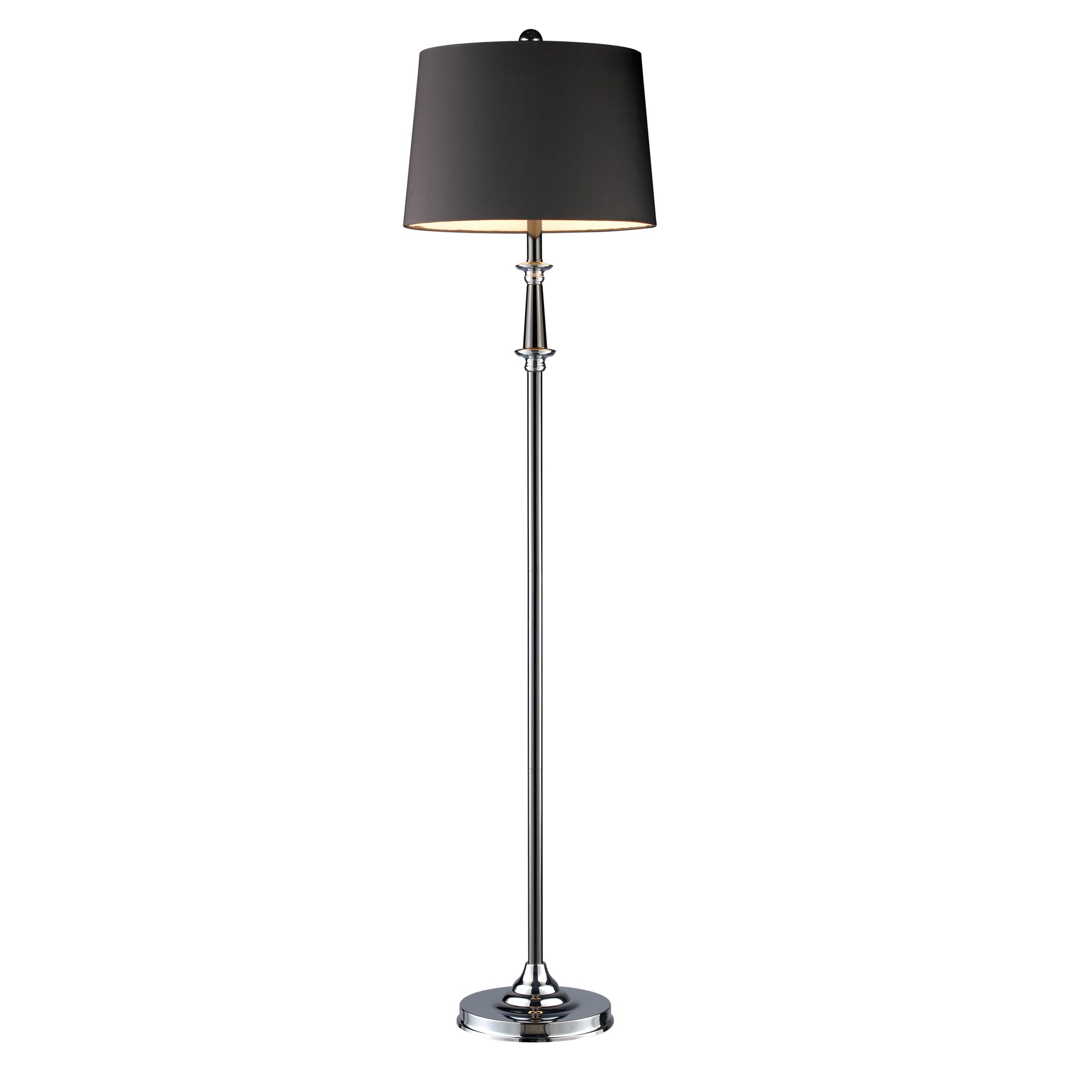 Dimond Lighting 1 light Black Nickel And Chrome Floor Lamp